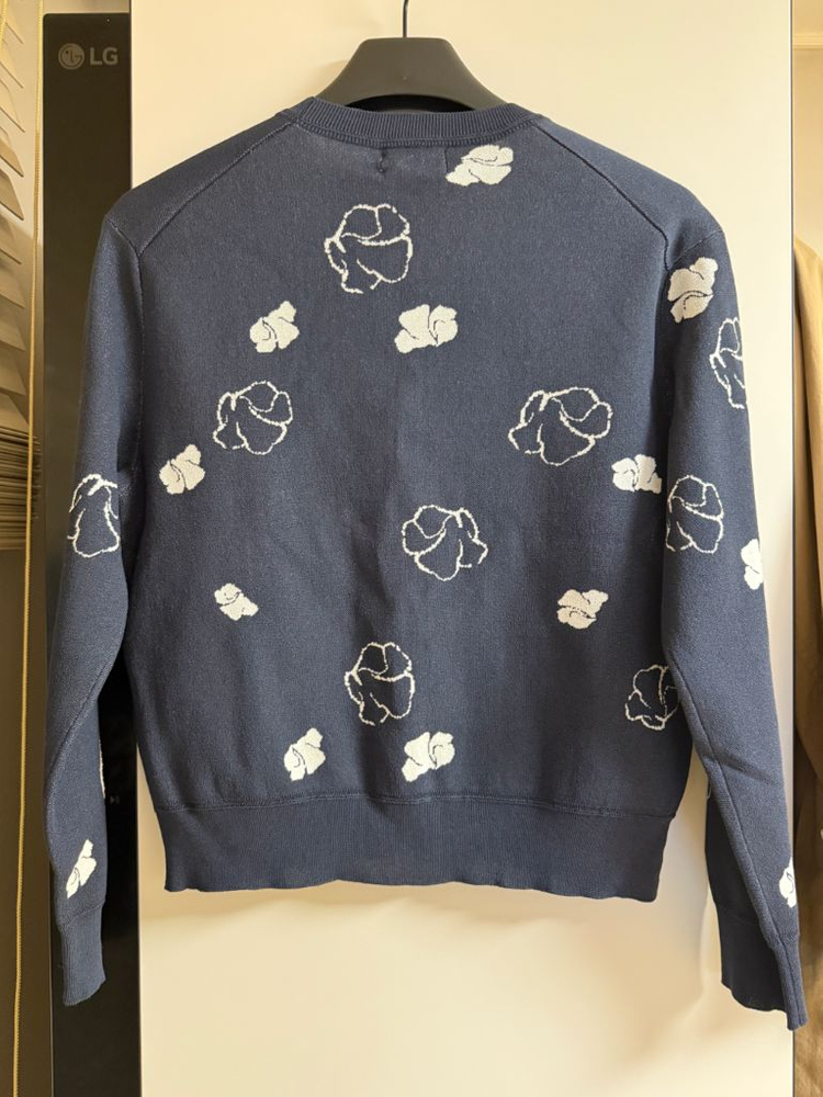 타임 플로럴 인타르시아 니트 가디건 이미지