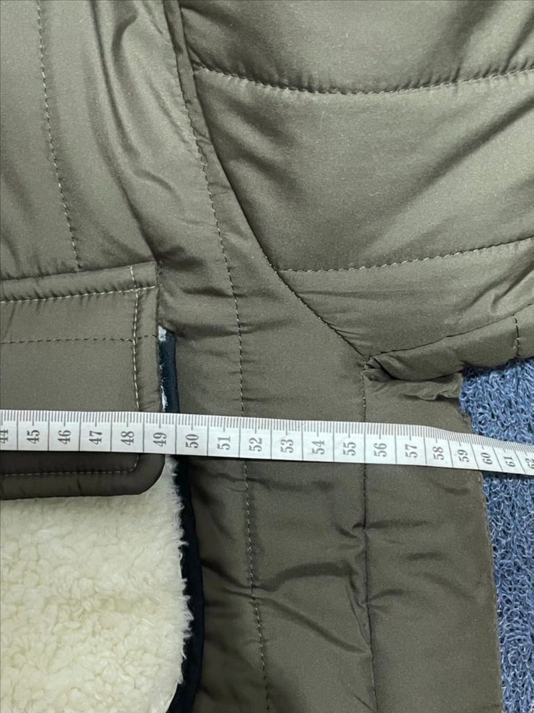 수입 양털 누빔자켓 누빔패딩 카키패딩 누빔코트 이미지