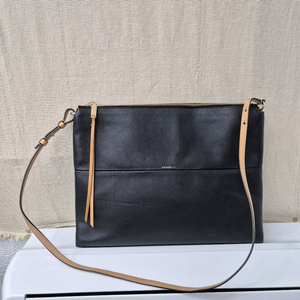 코치 블랙가죽 숄더크로스백 클러치백 남여공용 이미지