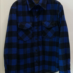 유니폼브릿지 패디드 체크셔츠 블루블랙 L 이미지