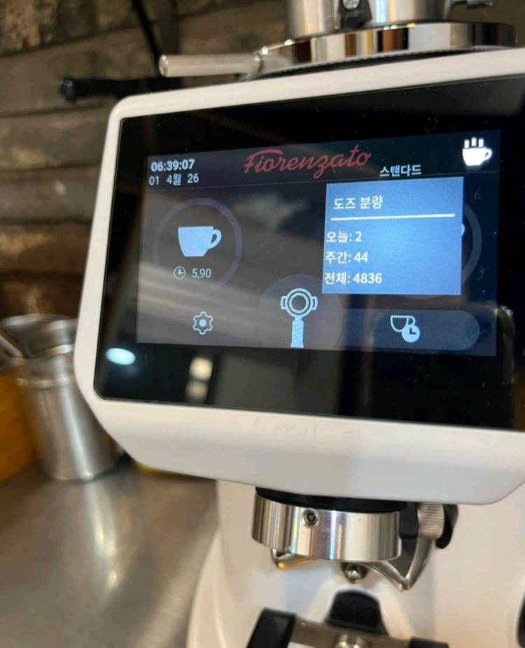 피오렌자또 F64E 커피 그라인더 화이트 이미지