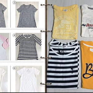 브랜드 여설 여름 티셔츠 6벌 일괄 (55) 새상품 이미지