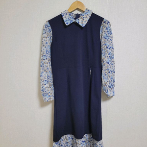플로럴 칼라 원피스 이미지