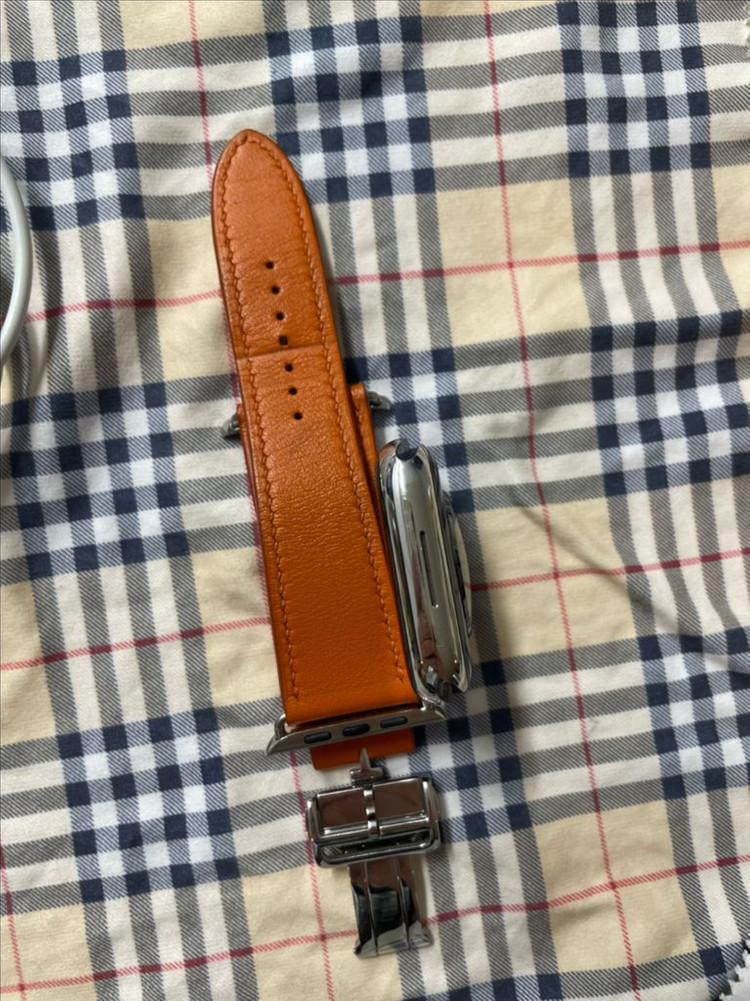 애플워치7에르메스 45mm 실버 SS급 이미지