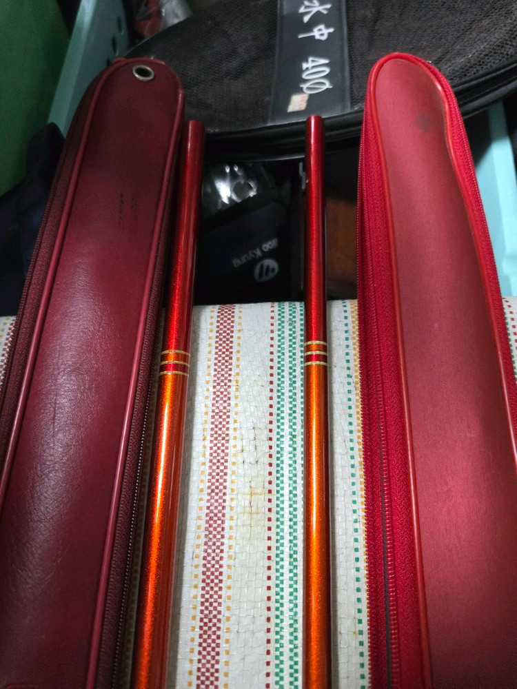 최고급 빼기식 중층내림 낚시대 비경천 12.15척 받침대 이미지