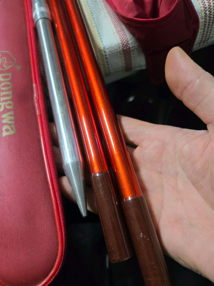 최고급 빼기식 중층내림 낚시대 비경천 12.15척 받침대 이미지