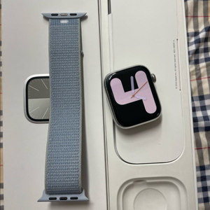 애플워치9스테인리스 45mm 실버 SSS급 이미지