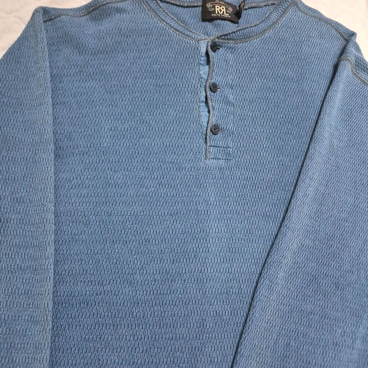 [L사이즈] RRL 랄프로렌 자카드 헨리넥 니트 / 올드조 웨어하우스 버즈릭슨 오어슬로우 리얼맥코이 바스통 이미지