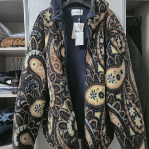 드롤드 무슈 페이즐리 후드집업 플리스 105 이미지