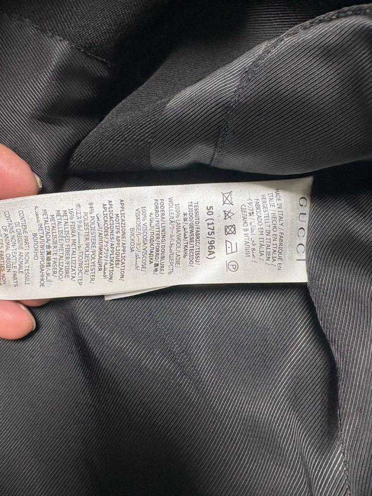 구찌 블랙 금장 버튼 자켓 50 백화점판 이미지