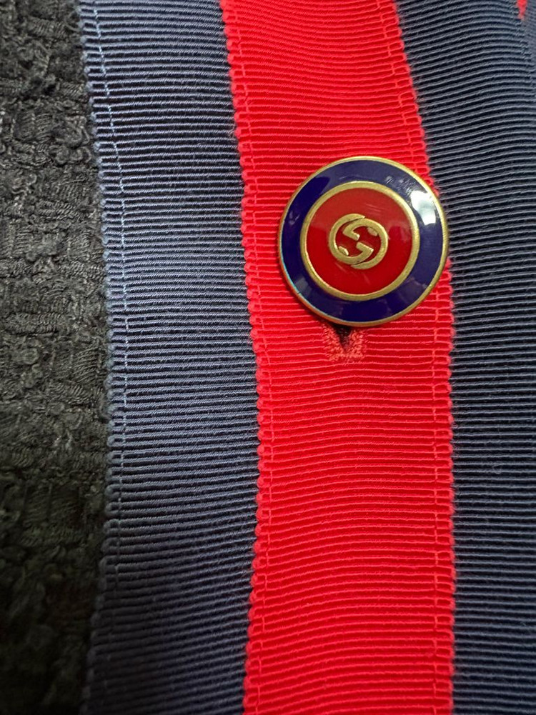 구찌 트위트 블랙 가디건 백화점판 이미지