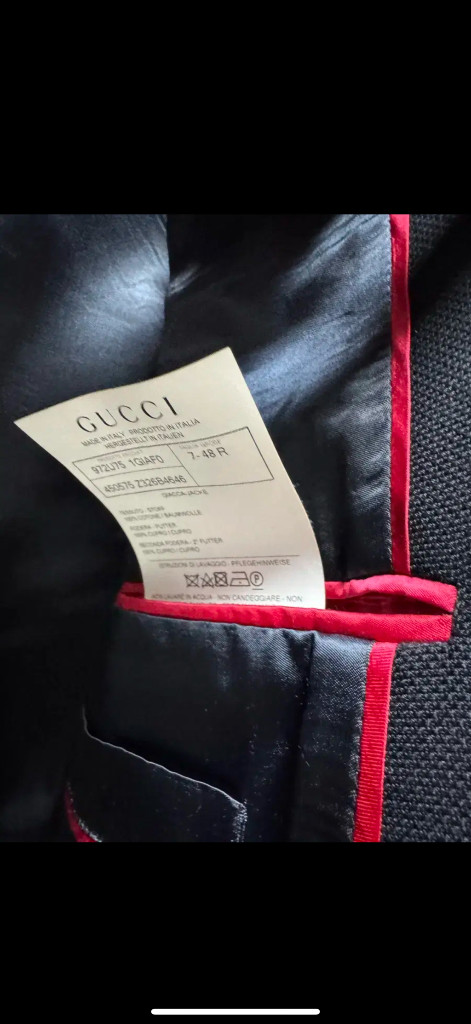 구찌 네이비 스트라이프 블레이저 48사이즈 이미지