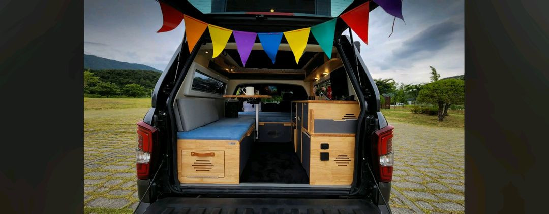 렉스턴칸 캠핑카 이미지