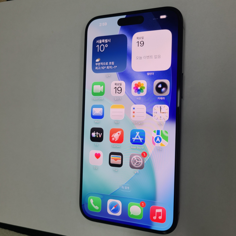 아이폰 15프로맥스 블랙 256G 무잔상 A급 배터리88% 212620 이미지