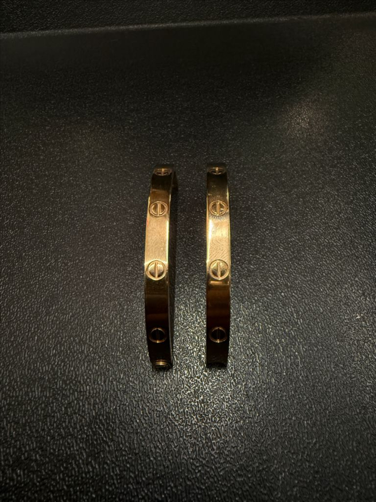 까르띠에 러브 팔찌 로즈골드 18호 풀박스 이미지