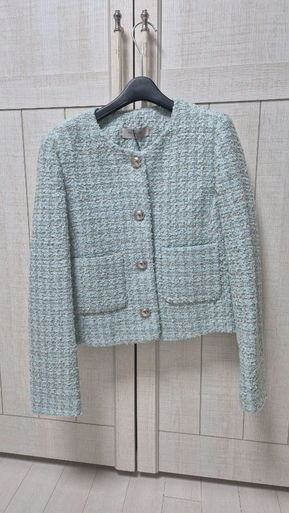 케네스레이 민트색 트위드 자켓(새상품) 이미지