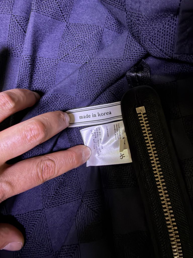 앤더슨벨 레더 체커보드 자켓 xl 이미지