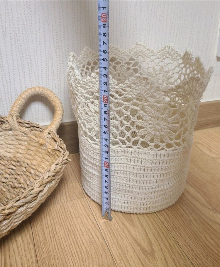 인테리어 내추럴 라탄 바구니 바스켓 일괄 이미지