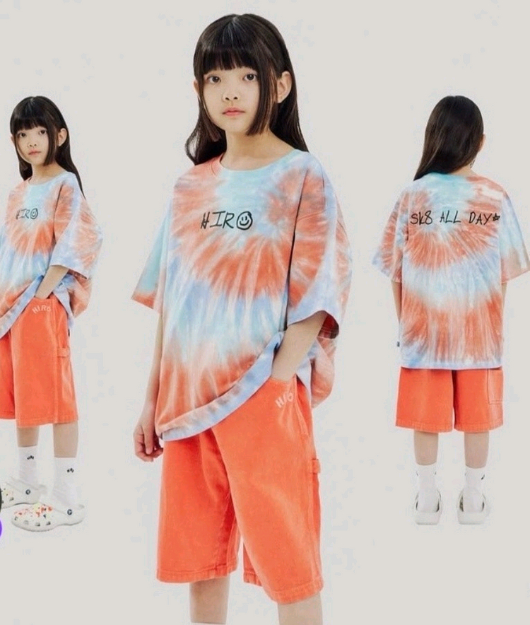 히로 160 타이다잉 반팔 네이비.구상 블루 일괄 이미지