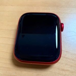 애플워치9, GPS, 알루미늄 45mm 레드 모델 판매 이미지