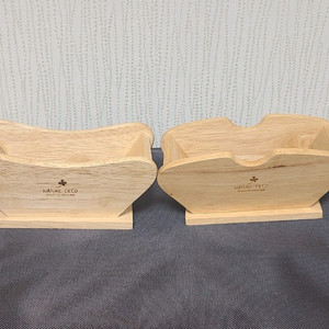 원목 수납함 티슈 휴지 냅킨 홀더 2개 일괄 이미지