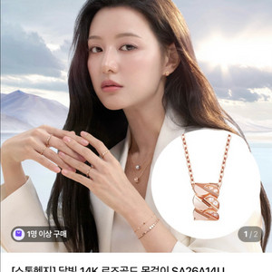 스톤헨지 달빛 목걸이(14k로즈골드) 이미지