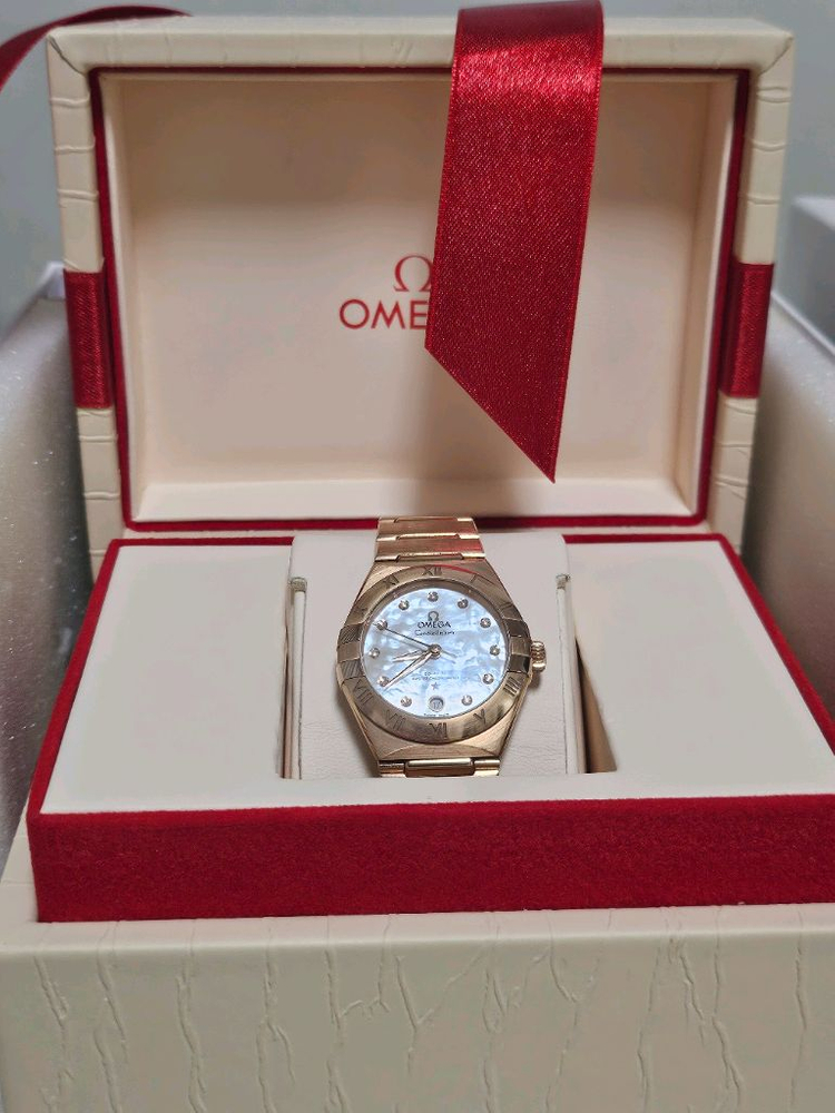 오메가여성용신형 컨스틸레이션금통29mm 이미지