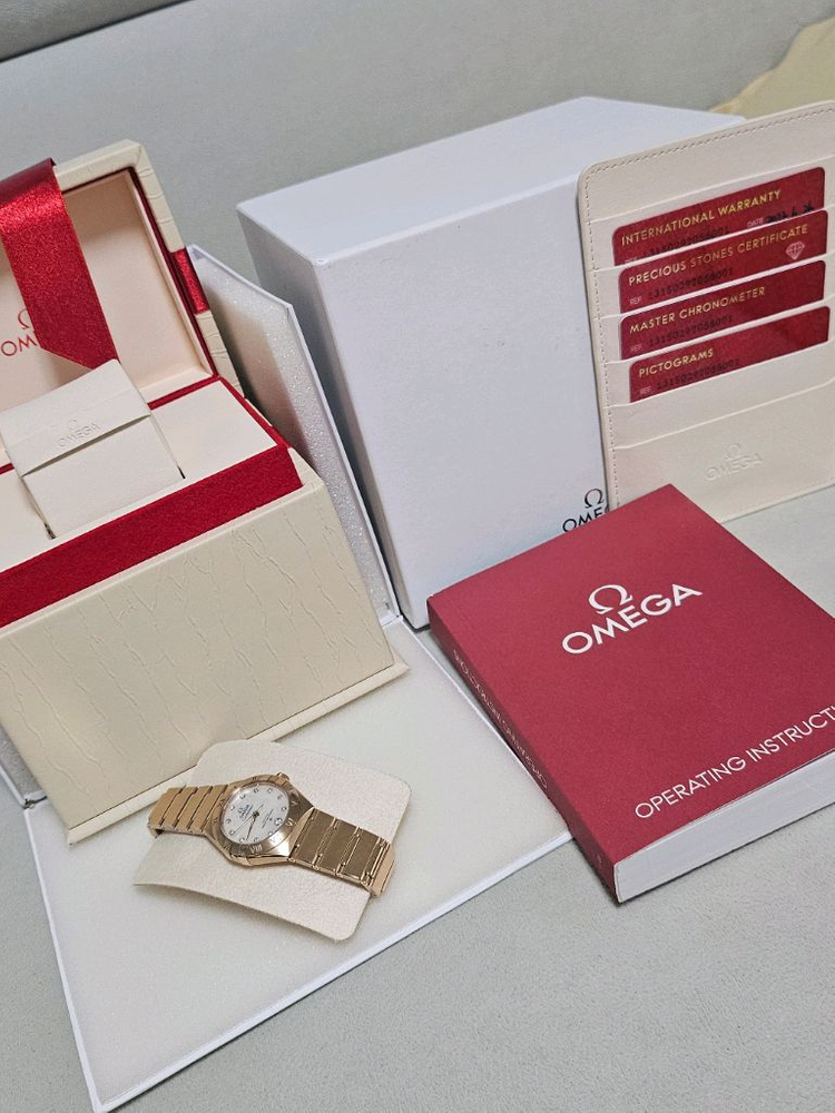 오메가여성용신형 컨스틸레이션금통29mm 이미지