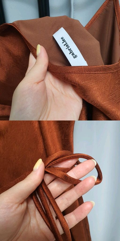 가브리엘 리 뷔스티에 슬립 민소매 롱 원피스 이미지