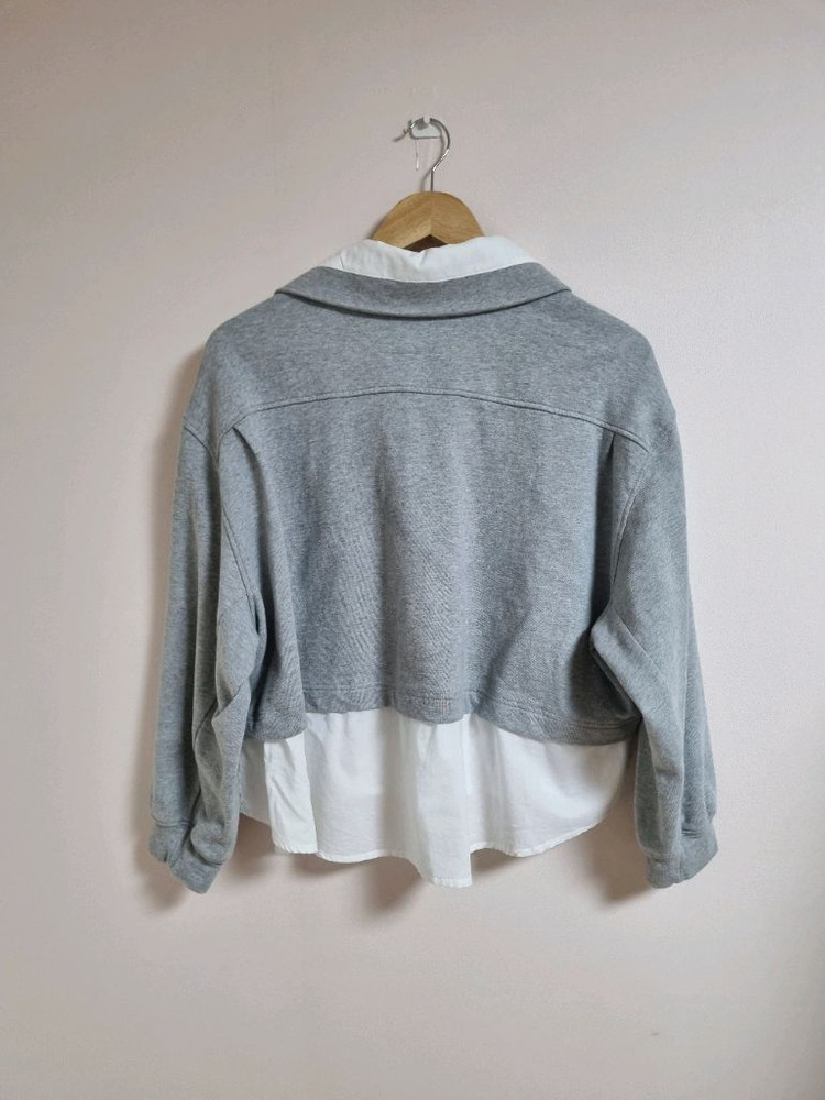 한섬 시스템 SYSTEM 자수 로고 레이어드 티셔츠 이미지