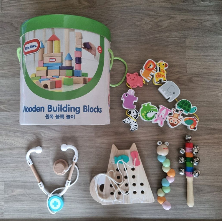일괄)아기 유아 장난감 세트 리틀라익스 블럭놀이 호비 자석놀이등 이미지
