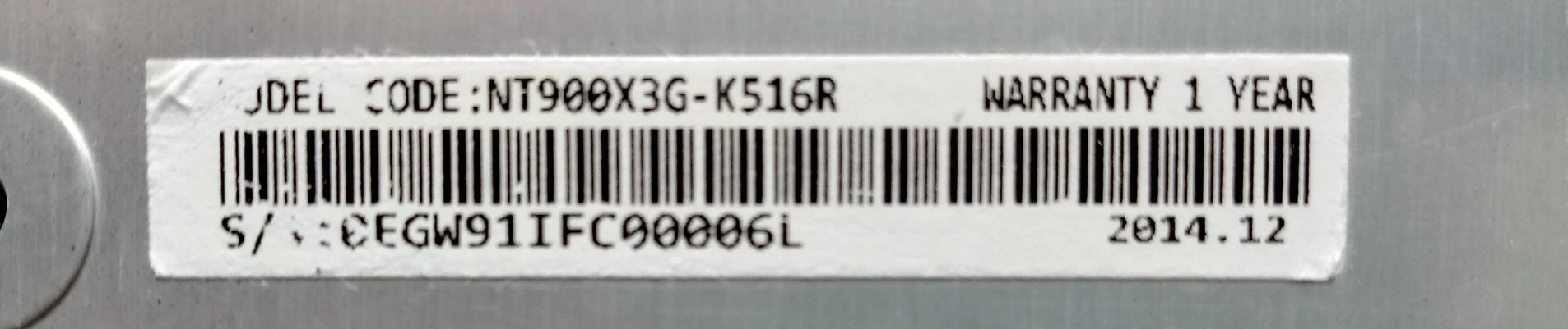 삼성 NT900X3G 삼성노트북 뒷커버(부품용) 이미지