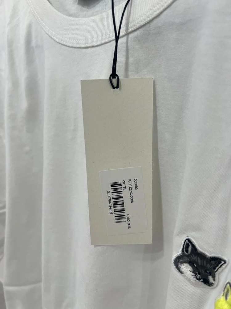 메종키츠네 반팔 화이트 XXL 새제품 판매합니다. 이미지