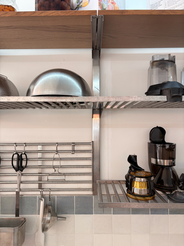 이케아 원목 스텐 주방 선반 세트 이미지