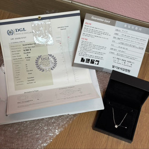 랩다이아 목걸이 5부 5푼 화이트골드 14k 이미지