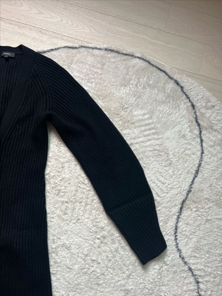 띠어리 모100% 벌룬 슬림 니트 골지가디건(원피스가능)(P) 이미지