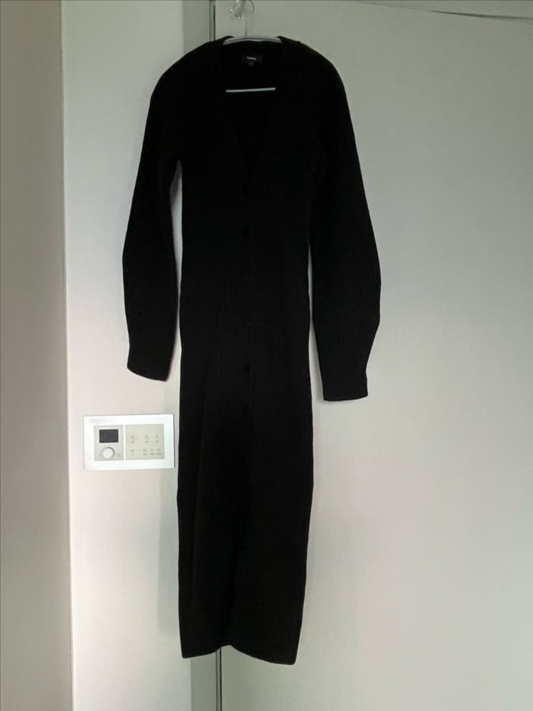 띠어리 모100% 벌룬 슬림 니트 골지가디건(원피스가능)(P) 이미지