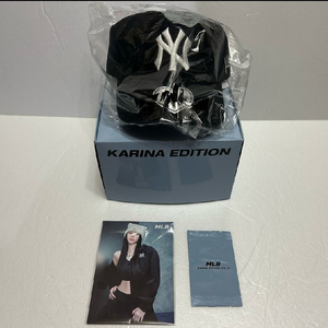 MLB 카리나 시그니처 언스트럭쳐 볼캡 블랙 포토카드 포카 싸인 친필 엽서 세트 미개봉 미사용 새상품 이미지