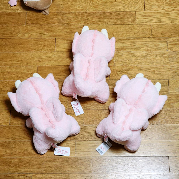 새상품)35cm 핑크 드래곤 인형_분홍색 용 공룡_귀여운 소품_중형 인테리어 빅 누이_크레인 프라이즈 상품 이미지