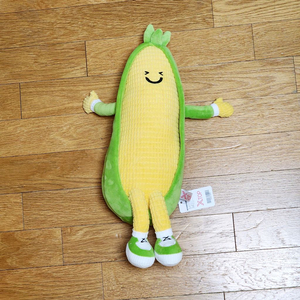 새상품)35cm 옥수수 인형_싯팅 야채 굿즈_귀여운 소품_중형 인테리어 빅 누이_크레인 프라이즈 상품 이미지