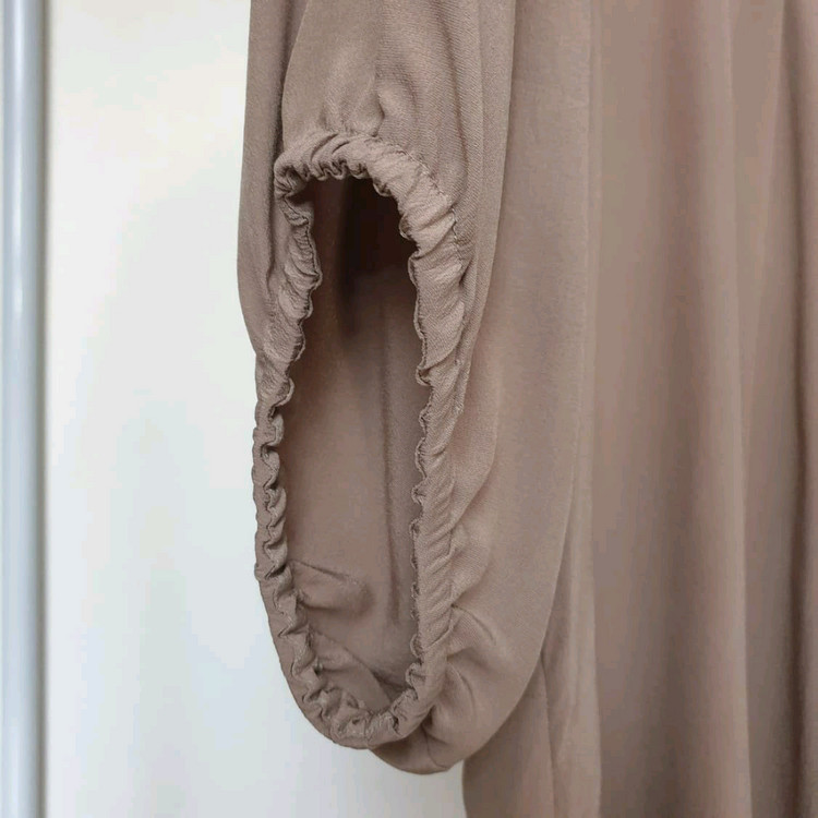 명품 MARNI 마르니 컷아웃 배색 셔링소매 실크 블라우스 이미지