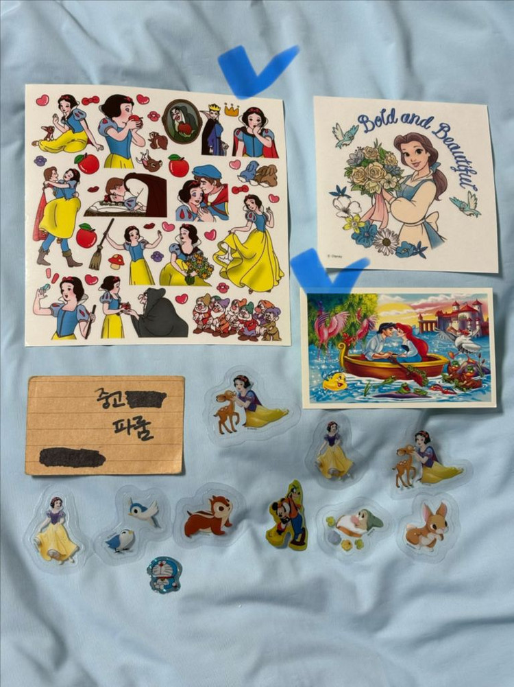 정품 디즈니 인어공주 에리얼 스티커북 +정품 공주 스티커 +덤 이미지