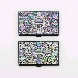 디자인조선 당초 나전칠기명함집 / 자개 선물 비지니스 이미지