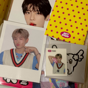 nct wish 위시 시즌그리팅 풀구성_단순개봉_유우시폴라+유우시띠부+sm특전포카 이미지