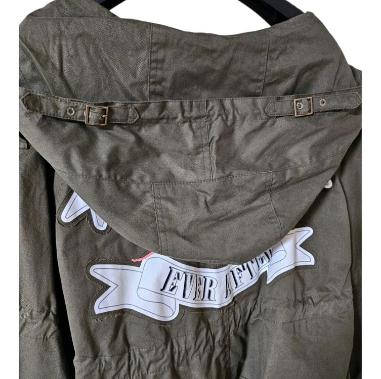 카키 걸리쉬 야상 점퍼 | 케이프 느낌 루즈핏 아우터 55~66 이미지