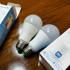 E26 RGB 8W LED 스마트 전구 1개 전구색 주광색 Wifi 구글홈 알렉사 호환 조명 스마트홈 IoT 500 이미지