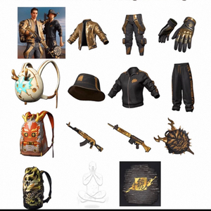 배그 라펑롱 번들 세트 스킨 코드 이미지