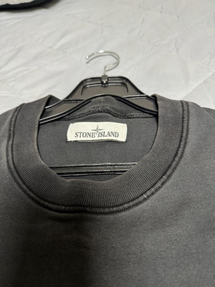 [S]20SS 스톤아일랜드 블랙 크루넥 맨투맨 이미지