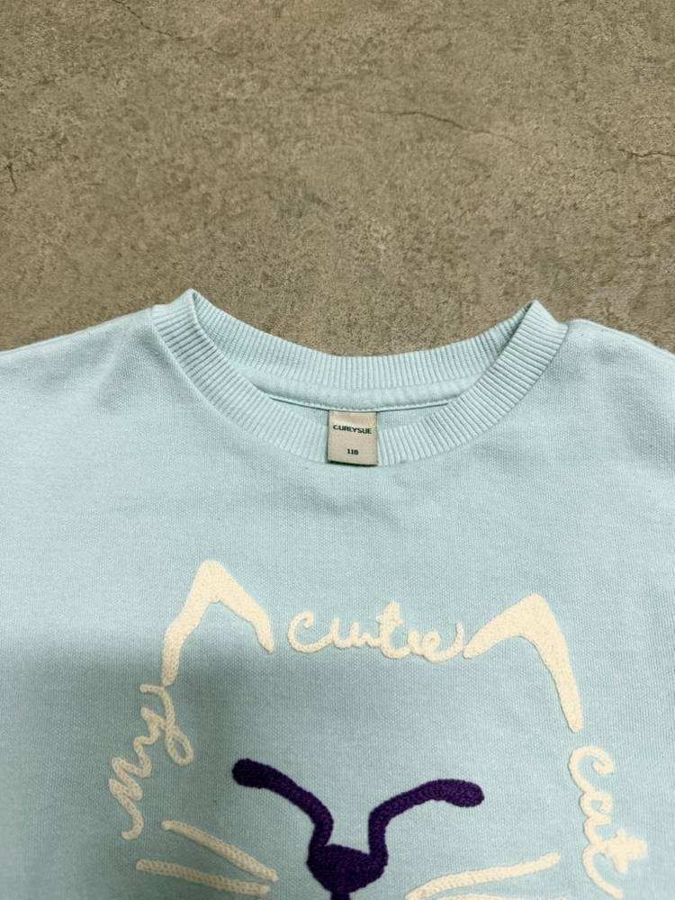 컬리수 아기 유아 여아 맨투맨 긴팔 110 4세 5세 봄 가을 이미지