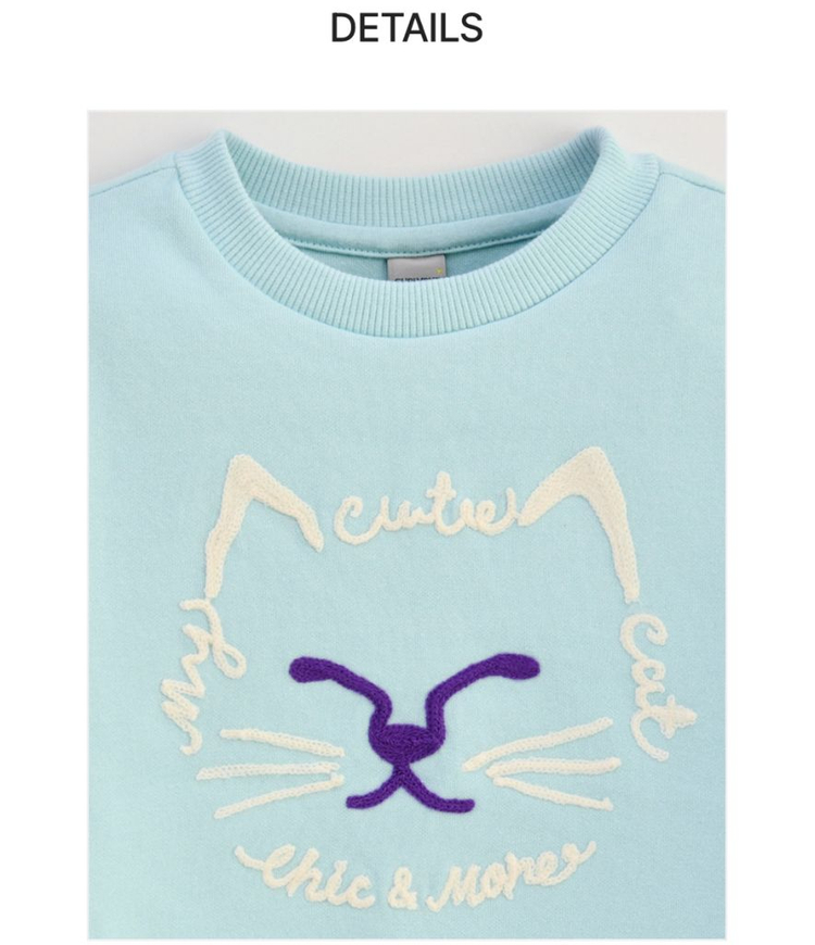 컬리수 아기 유아 여아 맨투맨 긴팔 110 4세 5세 봄 가을 이미지